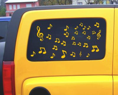 Musiknoten Aufkleber Creativ-Set