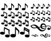 Musiknoten Aufkleber Creativ-Set Aufkleber