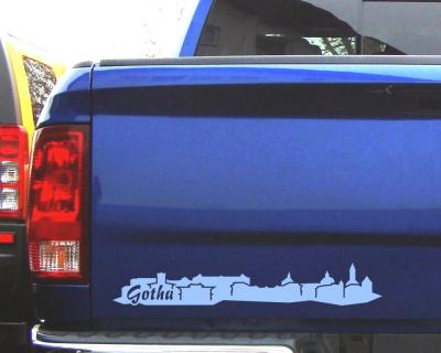 Gotha Aufkleber Skyline