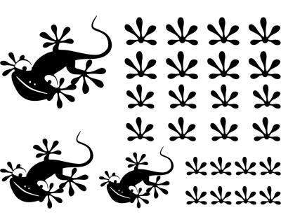 Wandtattoo Comic Gecko Creativ-Set - Ansicht 1