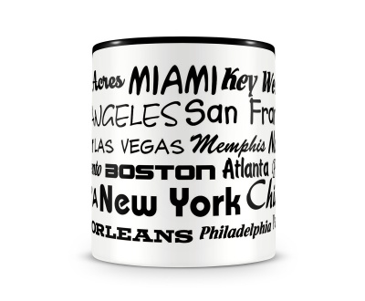 Tasse mit dem Motiv Stdtenamen USA - Ansicht 2