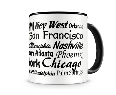 Tasse mit dem Motiv Stdtenamen USA - Ansicht 3