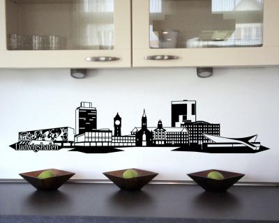 Wandtattoo Ludwigshafen Skyline - Ansicht 2