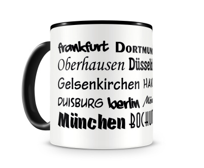 Tasse mit dem Motiv Stdtenamen Deutschland