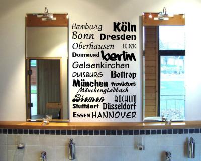 Wandtattoo Stdtenamen Deutschlands - Ansicht 2