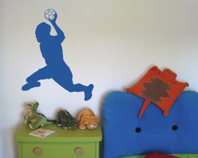 Wandtattoo Handballspieler Sprungwurf - Ansicht 3