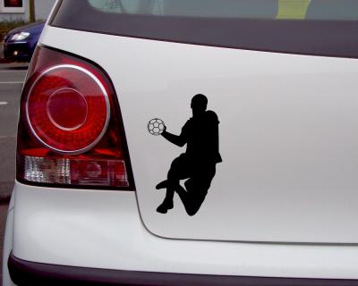 Handballspieler Dreher Aufkleber - Ansicht 2