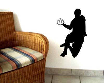 Wandtattoo Handballspieler Dreher