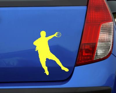 Handballspieler Fallwurf Aufkleber