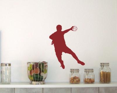 Wandtattoo Handballspieler Fallwurf Wandtattoo