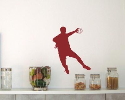Wandtattoo Handballspieler Fallwurf - Ansicht 3