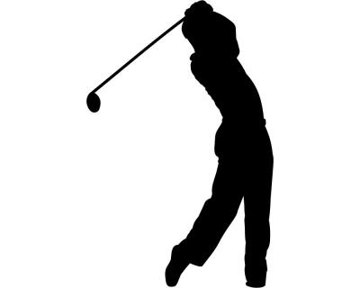 Golfspieler Aufkleber Aufkleber