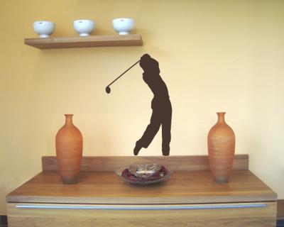 Wandtattoo Golfspieler