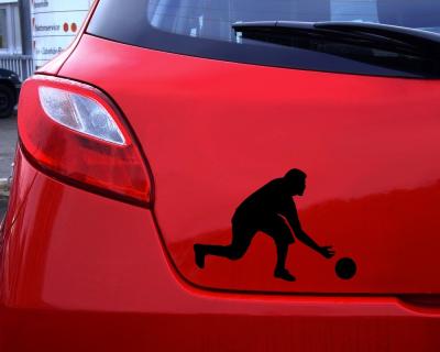 Bowlingspieler Aufkleber