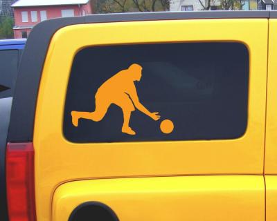 Bowlingspieler Aufkleber - Ansicht 3