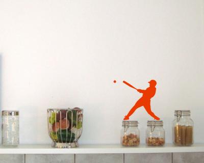 Wandtattoo Baseballspieler Batter