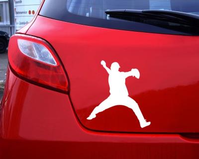 Baseballspieler Fastball Aufkleber