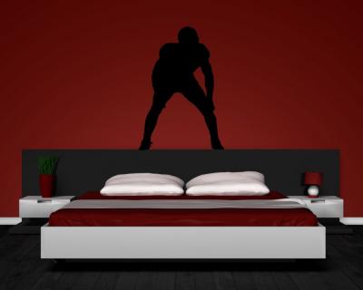 Wandtattoo Footballspieler Linebacker - Ansicht 2