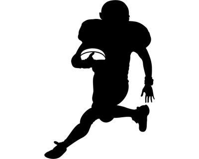 Wandtattoo Footballspieler Runningback - Ansicht 1