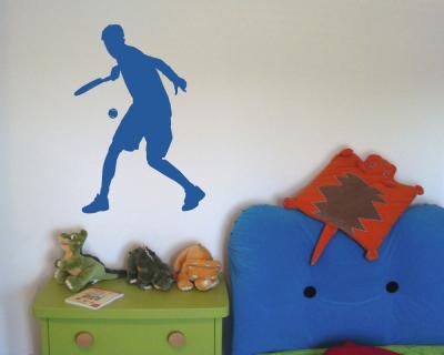 Wandtattoo Tennisspieler Topspin - Ansicht 2