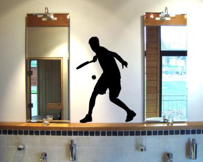 Wandtattoo Tennisspieler Topspin