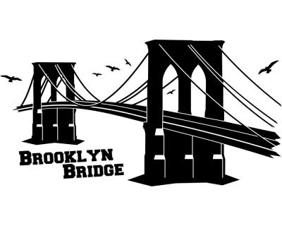 Wandtattoo Brooklyn Bridge Wandtattoo