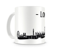 Tasse London Skyline Tasse Modellnummer  wei/schwarz