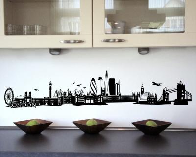 Wandtattoo London Skyline