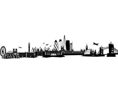 Wandtattoo London Skyline - Ansicht 1