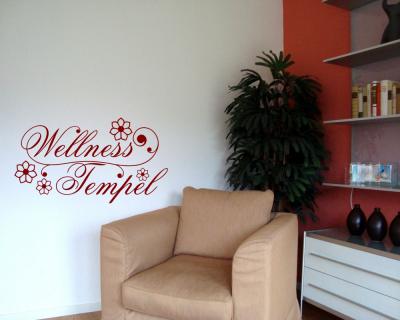 Wandtattoo Wellness Tempel