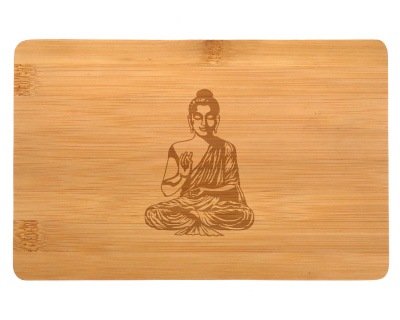 Frhstcksbrettchen mit Buddha Gravur - Ansicht 2