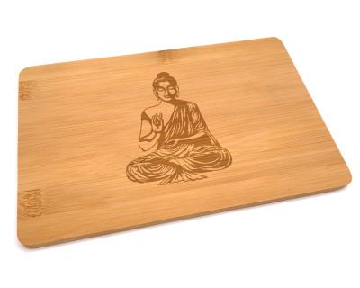 Frhstcksbrettchen mit Buddha Gravur