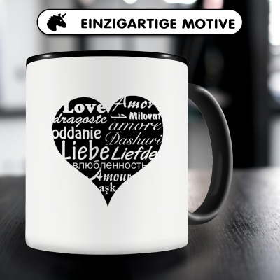 Tasse mit dem Motiv Herz Liebe - Ansicht 3