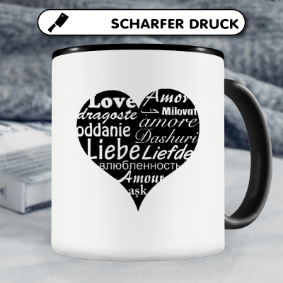 Tasse mit dem Motiv Herz Liebe - Ansicht 5