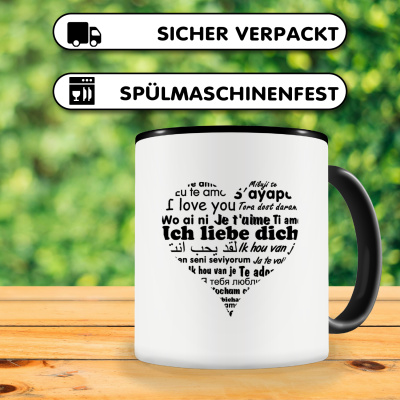 Tasse mit dem Motiv Herz Ich Liebe Dich - Ansicht 4