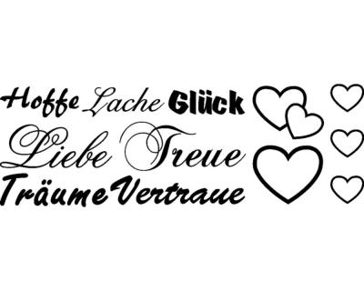 Wandtattoo Liebe Creativ-Set Wandtattoo