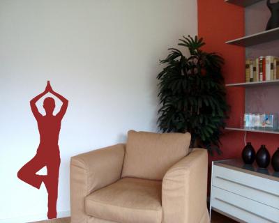 Wandtattoo Yoga Baum