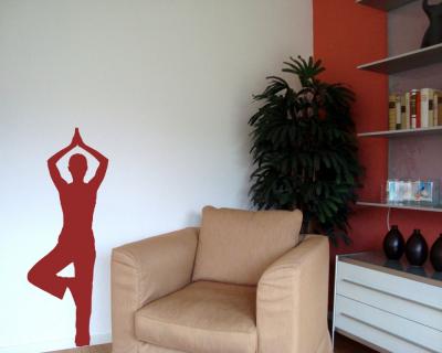 Wandtattoo Yoga Baum Wandtattoo