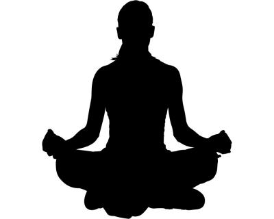 Yoga Padmasana Aufkleber