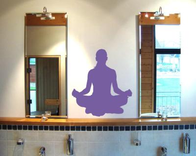 Wandtattoo Yoga Padmasana - Ansicht 2
