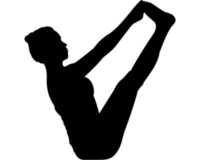 Yoga Ubhaya Padangusthasana Aufkleber