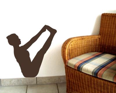 Wandtattoo Yoga Ubhaya Padangusthasana - Ansicht 2