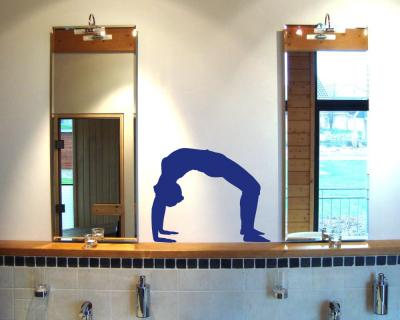 Wandtattoo Yoga Urdhva Dhanurasana - Ansicht 2