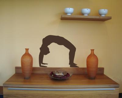Wandtattoo Yoga Urdhva Dhanurasana
