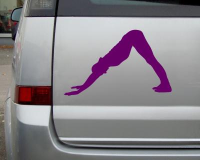 Yoga Adho Mukha Svanasana Aufkleber