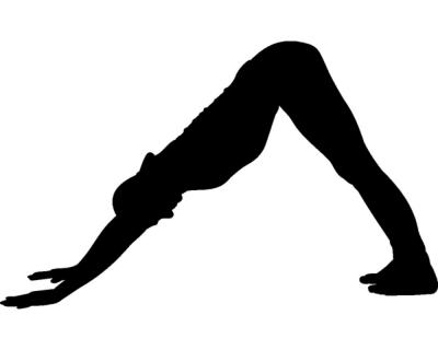 Wandtattoo Yoga Adho Mukha Svanasana - Ansicht 1