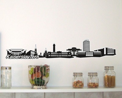 Kaiserslautern Skyline Wandtattoo