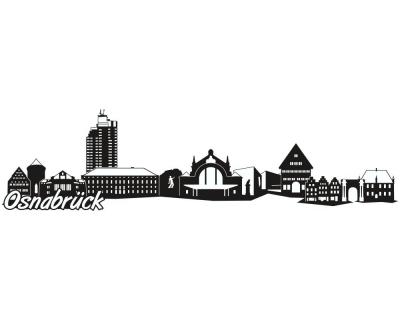 Osnabrck Skyline Autoaufkleber - Ansicht 1
