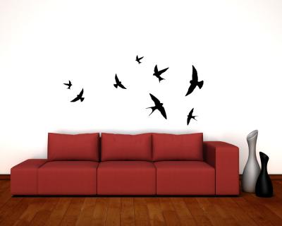 Wandtattoo Vogelschutzaufkleber Schwalben-Set - Ansicht 3