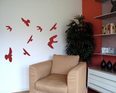 Wandtattoo Vogelschutzaufkleber Falken-Set